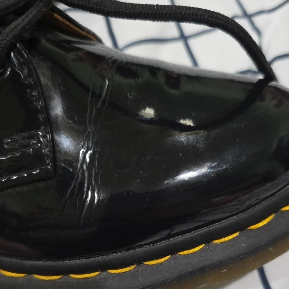 Dr. Martens Glossy Black  Oxfords - Picture 3 of 8